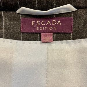 ESCADA Pinstripe Blazer Sz. 38 Cashmere Blend